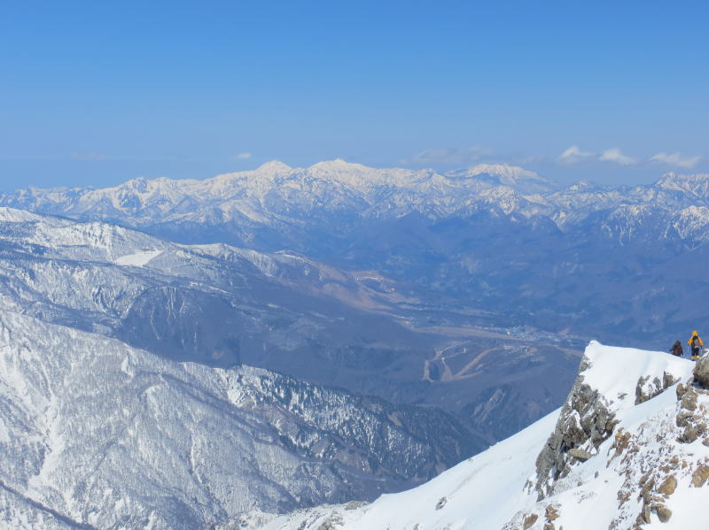 焼山、火打山、妙高山、黒姫山