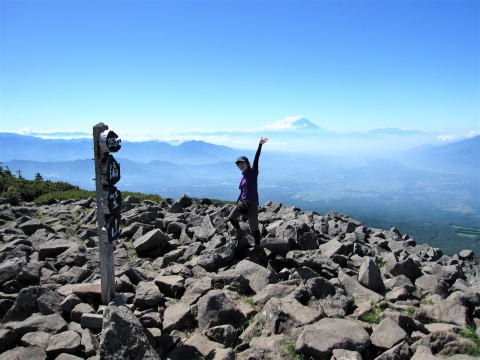 編笠山山頂