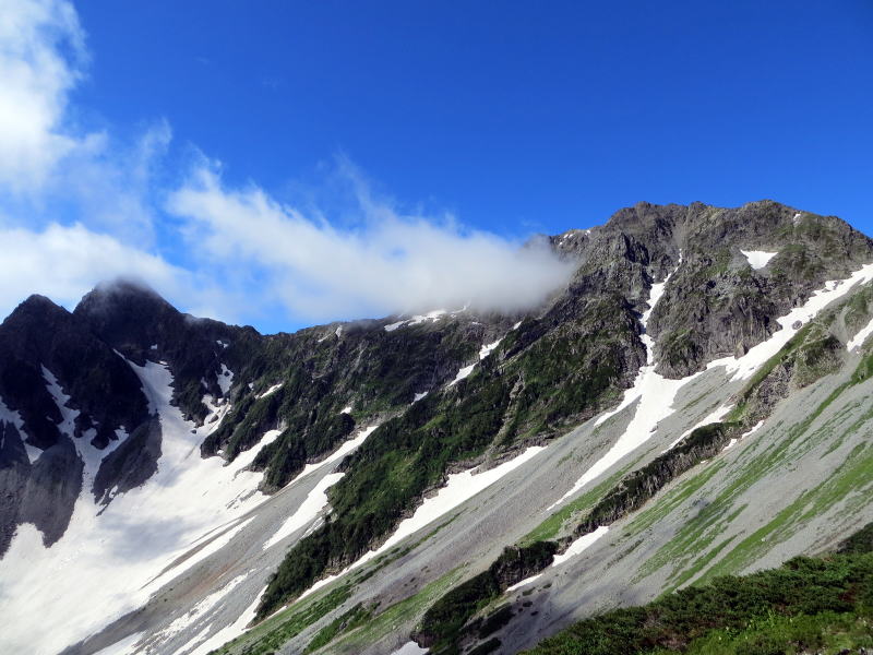 前穂高岳と奥穂高岳