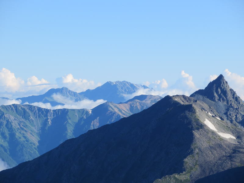 立山と槍ヶ岳