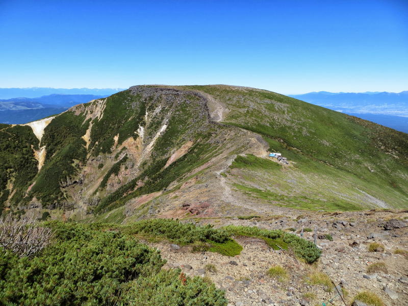 硫黄岳と硫黄岳山荘