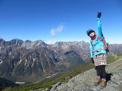 蝶ケ岳山頂