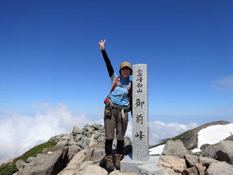 御前峰山頂