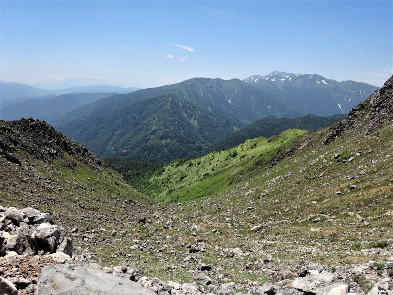 乗鞍岳と十石山・安房山