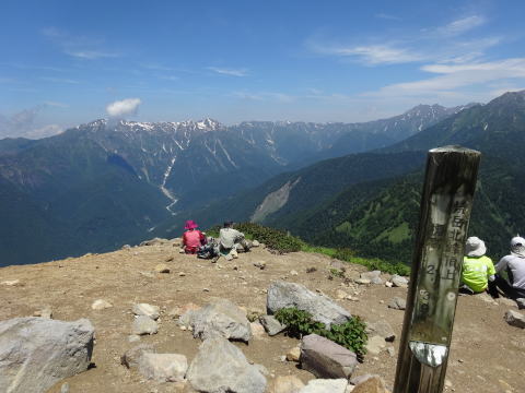 焼岳北峰頂上