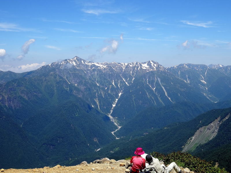 笠ヶ岳～抜戸岳～双六岳