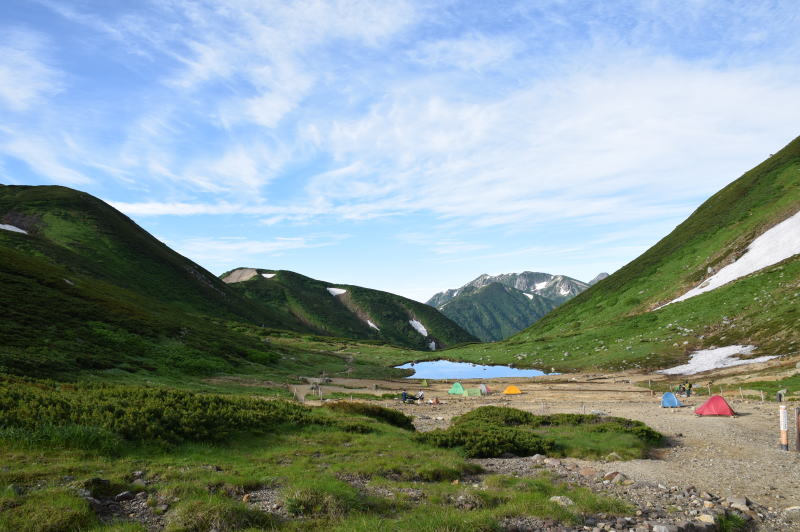 双六池とキャンプ場