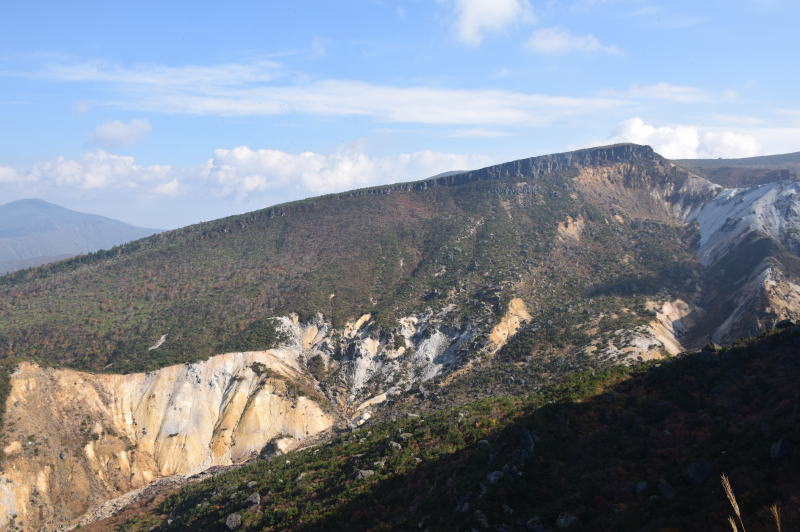 安達太良山の硫黄川の上流