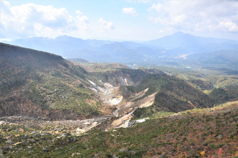 安達太良山の硫黄川