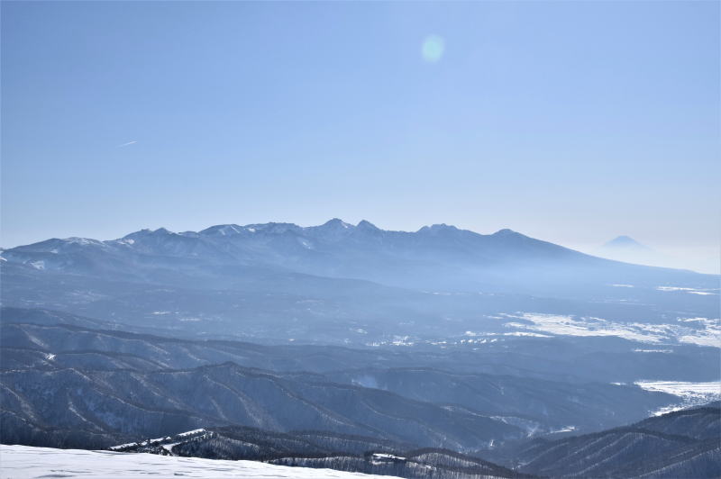 八ヶ岳と富士山