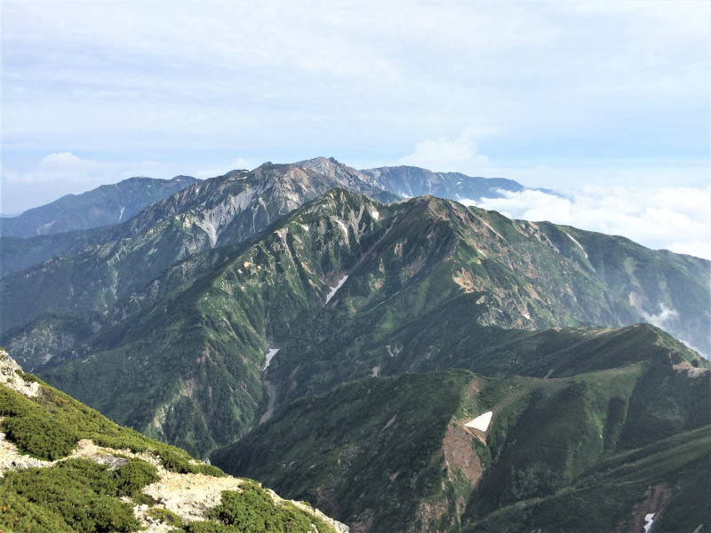 唐松岳と天狗ノ頭