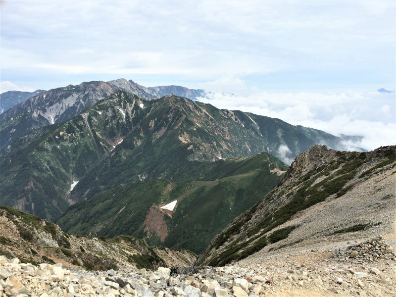 唐松岳と天狗ノ頭