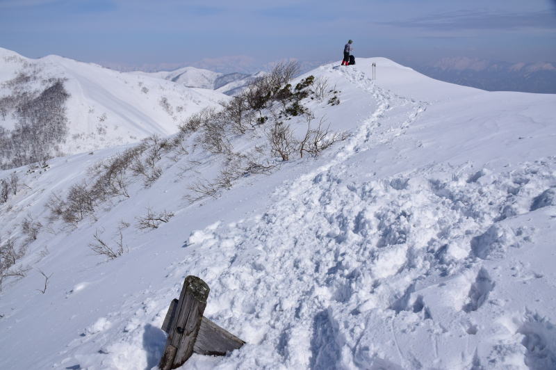 白毛門の山頂