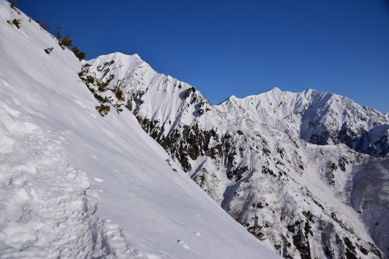 爺ヶ岳・北峰～鹿島槍ヶ岳