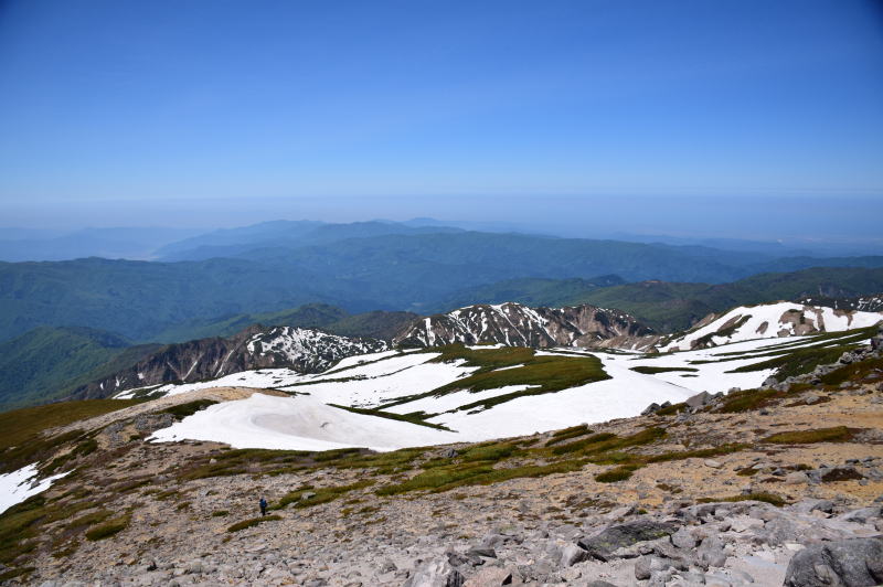 弥陀ヶ原と白山釈迦岳