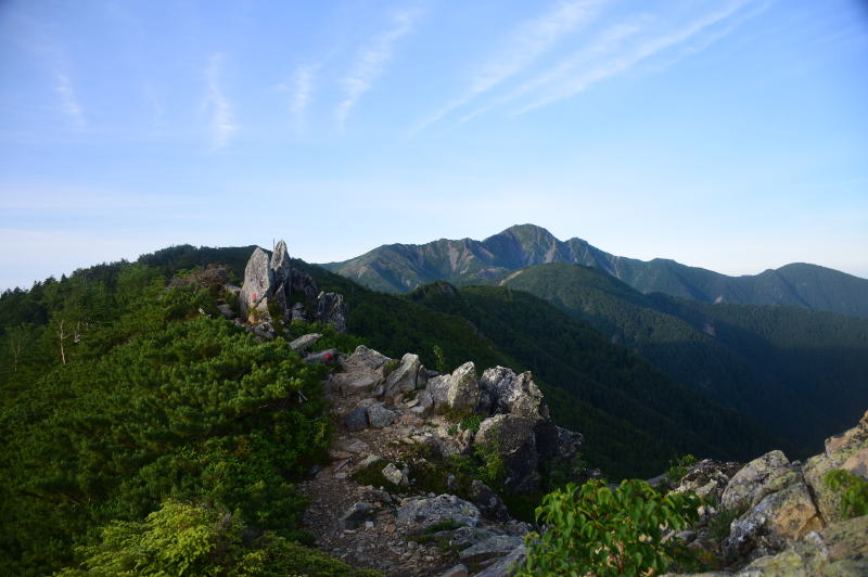 竜尾見晴～塩見岳