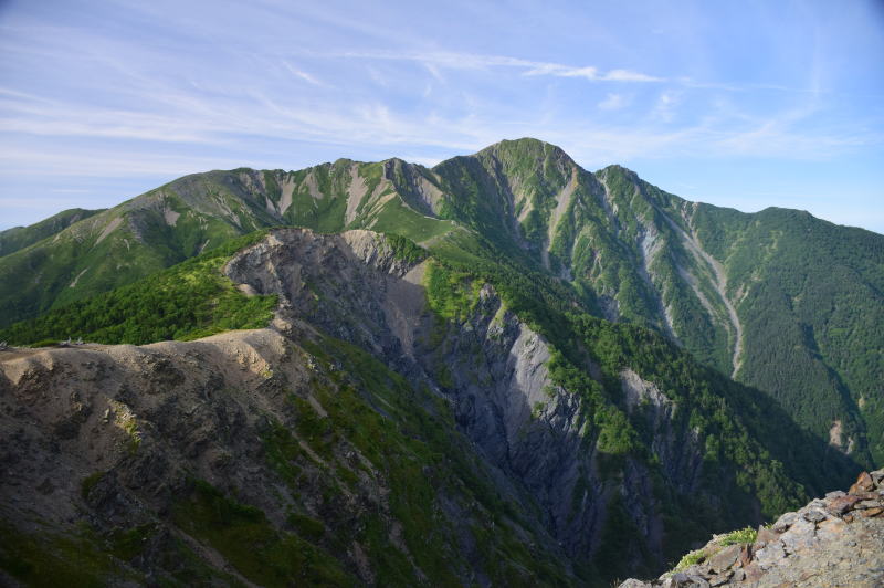 蝙蝠岳～北俣岳～塩見岳