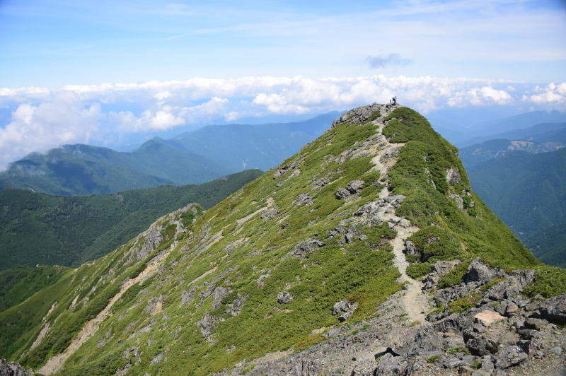 塩見岳西峰