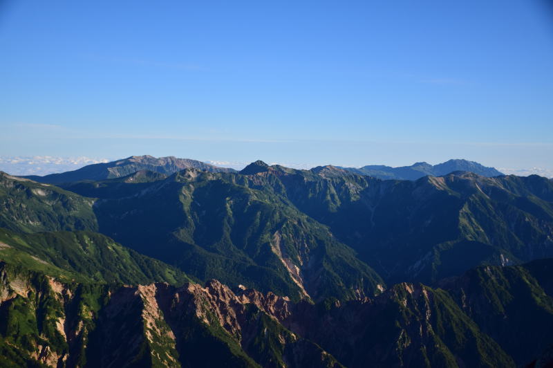 薬師岳・鷲羽岳～水晶岳