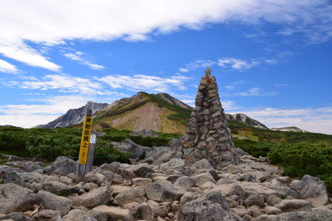 白馬乗鞍岳山頂